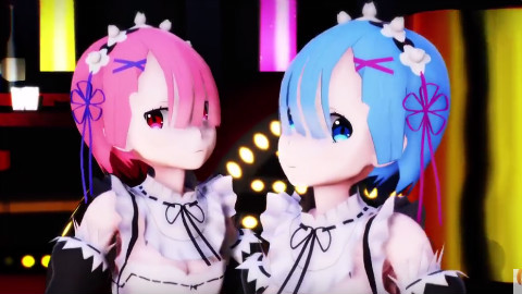 【MMD】拉姆&雷姆 でLamb. 【リゼロ】
